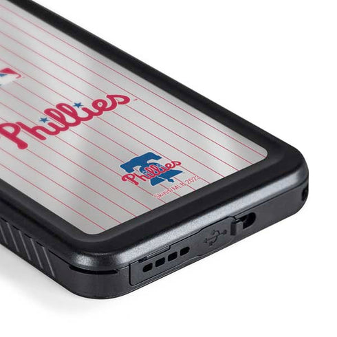 MLB Philadelphia Phillies Home Jersey Galaxy S24 Waterproof Case